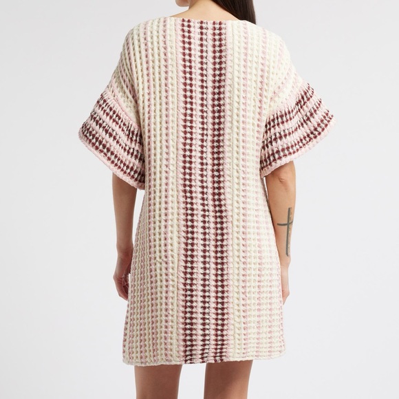 SAYLOR Allirra Open Stitch Knit Shift Minidress - Picture 2 of 8